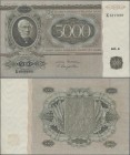 Finland: 5000 Markkaa 1945, Litt. A, P.83, outstanding condition with strong paper and bright colors, just two times folded, very hard to get in this ...