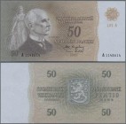 Finland: 50 Markkaa 1963, P.105, almost perfect with a soft vertical bend at center. Condition: XF
 [differenzbesteuert]