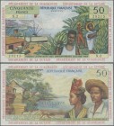 French Antilles: Institut d'Émission des Départements d'Outre-Mer 50 Francs ND(1964), with signatures: André Postel-Vinay & Bernard Clappier, P.9b, st...