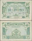 French Equatorial Africa: Gouvernement Général de l'Afrique Équatoriale Française 50 Centimes ND(1917), P.1, very popular note in great condition, unf...