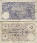 French Indochina: Banque de l'Indo-Chine – Saïgon 20 Piastres 1917 with signature titles: ”Administrateur & Administrateur-Directeur”, P.38b, highly r...