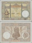 French Indochina: Banque de l'Indochine 100 Piastres ND(1925-39) with signatures: Borduge & Baudouin, P.51d, very nice condition without pinholes and ...