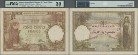 French Somaliland: Banque de l'Indo-Chine – French Somaliland / Djibouti 500 Francs July 20th 1927, P.9a, still great condition for this large size no...