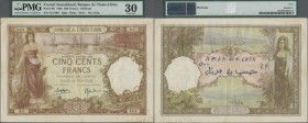 French Somaliland: Banque de l'Indo-Chine – French Somaliland / Djibouti 500 Francs March 8th 1938, P.9b, very nice with some folds and lightly toned ...