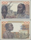 French West Africa: Institut d'Émission de l'Afrique Occidentale Française et du Togo 100 Francs 1956-57 SPECIMEN, P.46s with perforation ”Specimen” a...