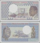 Gabon: Banque des États de l'Afrique Centrale - République Gabonaise 1000 Francs ND(1970's), P.3c, tiny spot at upper margin, otherwise perfect. Condi...