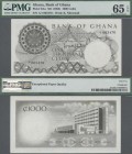 Ghana: Bank of Ghana 1000 Cedis ND(1965), P.9A in perfect condition and PMG graded 65 Gem Uncirculated EPQ.
 [zzgl. 19 % MwSt.]