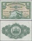 Gibraltar: 1 Pound 1965 P. 18a, used with some folds in paper, no holes or tears, crisp and clean paper, original colors, condition: VF+ to XF-.
 [di...