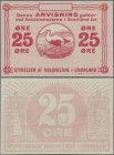 Greenland: 25 Oere ND(1923) unsigned remainder, P.11r, almost perfect condition with a very soft bend at center only. Condition: aUNC
 [differenzbest...