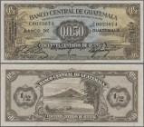 Guatemala: Banco Central de Guatemala 50 Centavos de Quetzal 1946, P.19a, almost perfect condition with a very soft bend, otherwise perfect, Condition...