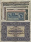 Hungary: Ministry of Finance, series 1920/22, set with 13 banknotes comprising 1 Korona P.57 (aUNC), 2x 2 Korona (one with ”*” in serial number) P.58 ...