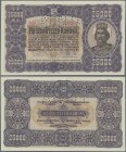 Hungary: Ministry of Finance 25.000 Korona 1923 SPECIMEN, P.78s with perforation ”MINTA” at upper center and red serial number 000 000000 in perfect U...
