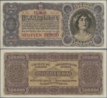 Hungary: Ministry of Finance 40 Pengö overprint on 500.000 Korona ND(1925), P.87b, second highest denomination of this series and rarely offered bankn...