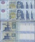 Hungary: Consecutive set with 6 banknotes 1000 Forint 2015, P.197e with serial number DD8628251 – DD8628256, all in perfect UNC condition. (6 pcs.)
 ...