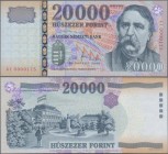 Hungary: 20.000 Forint 2008, P.201a with low serial number GC0000175 in UNC condition.
 [differenzbesteuert]