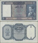 Iraq: Government of Iraq L.1931 (1934) with signature: Lord Kennet, P.9e, great original shape with bright colors and strong paper, tiny repair at upp...