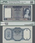 Iraq: Government of Iraq 1 Dinar L.1931 (1942) with signature: Lord Kennet and A. Amin, P.18a, very rare banknote in great condition with bright color...