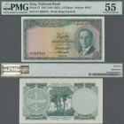 Iraq: National Bank of Iraq ¼ Dinar L.1947 (1955), P.37, almost perfect condition and PMG graded 55 About Uncirculated. Rare!
 [zzgl. 19 % MwSt.]