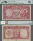 Iraq: National Bank of Iraq 5 Dinars 1947 (ND 1955), P.40b, some minor margin splits and tiny tears, PMG graded 25 Very Fine.
 [zzgl. 19 % MwSt.]