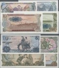 Korea: Set with 4 Banknotes 1, 5, 10 and 50 Won 1978, all with blue seal on back, P.18e-21e, all in UNC condition. (4 pcs.)
 [differenzbesteuert]