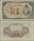 Korea: 5 Yen ND(1945), P.39a in about XF condition
 [differenzbesteuert]
