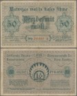 Latvia: 50 Rubli 1919, P.6rare banknote in nice condition with a few folds and tiny border tears. Condition: F+
 [differenzbesteuert]