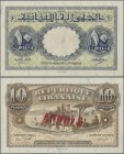 Lebanon: Republique Libanaise 10 Piastres 1942 SPECIMEN, P.35s with red overprint ”Annule” on back, almost perfect condition with a few minor creases ...