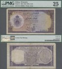 Libya: United Kingdom of Libya ½ Pound L.1951, P.8, key note of this series and a great rarity, still nice with a tiny missing part at upper left, PMG...