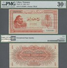 Libya: Kingdom of Libya ¼ Libyan Pound 1952, P.14, still great original shape with strong paper, PMG graded 30 Very Fine EPQ.
 [zzgl. 19 % MwSt.]