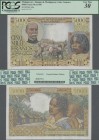 Madagascar: Banque de Madagascar et des Comores 5000 Francs 1950 with signature title left: ”Controleur Général”, P.49a, very popular and rare note in...