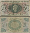 Martinique: Caisse Centrale de la France d'Outre-Mer 20 Francs L.1944, P.24, rusty pinholes, margin split and toned paper. Condition: F-
 [differenzb...
