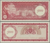 Netherlands Antilles: 500 Gulden 1962, P.7a in perfect UNC condition. Rare!
 [differenzbesteuert]