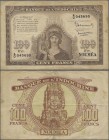 New Caledonia: Banque de l'Indochine 100 Francs ND(1942), P.44, lightly toned paper with several folds. Condition: F+
 [differenzbesteuert]