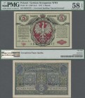 Poland: State Loan Bank, German Occupation WW I, 5 Marek 1917, title on front reads ”Zarząd Generał-gubernatorstwa ...”, P.10, black serial number B05...