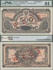 Poland: 500 Zlotych 1944 SPECIMEN, last word in text spelled as ”OBOWIAZKOWE”” (correct, Printer: Narodowy Bank Polski), P.119s, red overprint ”WZOR” ...