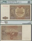 Poland: 1000 Zlotych 1946, P.122 replacement series Wb.0675452, PMG graded 40 Extremely Fine. Very Rare!
 [differenzbesteuert]