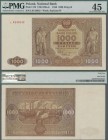 Poland: 1000 Zlotych 1946, P.122, serial number L 0143842, PMG graded 45 Choice Extremely Fine.
 [differenzbesteuert]
