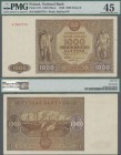 Poland: 1000 Zlotych 1946, P.122, serial number K2897779, PMG graded 45 Choice Extremely Fine.
 [differenzbesteuert]