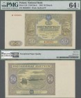 Poland: 50 Zlotych 1946, P.128, serial number B9830952, PMG graded 64 Choice Uncirculated EPQ. Rare!
 [differenzbesteuert]