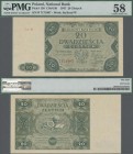 Poland: 20 Zlotych 1947, P.130, serial number Ser.B 7171907, PMG graded 58 Choice About Unc.
 [differenzbesteuert]