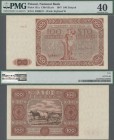Poland: 100 Zlotych 1947, P.131a, serial number Ser.G 5260817, PMG graded 40 Extremely Fine.
 [differenzbesteuert]