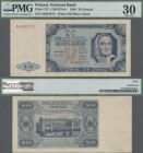 Poland: 20 Zlotych 1948, P.137 with single letter serial number A4681575, PMG graded 30 Very Fine.
 [differenzbesteuert]