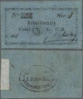 Poland: J. Kahane – Schuldschein über 3 Kreuzer 1849, P.NL (Podcziaski GA-019) in F/F+ condition. Rare!
 [differenzbesteuert]