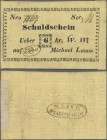Poland: Staromiasto – Michael Lamm Schuldschein über 6 Kreuzer 1848, P.NL (Podcziaski GA-037.3) in VF condition. Very Rare!
 [differenzbesteuert]