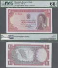 Rhodesia: Reserve Bank of Rhodesia 1 Poound 1968, P.28d in UNC, PMG graded 66 Gem Uncirculated EPQ
 [zzgl. 19 % MwSt.]