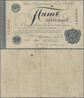 Russia: 5 Chervontsev 1928, P.200b, rusty hole at upper center, small border tears and lightly toned paper, condition: F
 [differenzbesteuert]