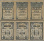 Russia: Transcaucasia - Commissariat uncut sheet of 3 notes 1 Ruble 1918, P.S601 in perfect UNC condition.
 [zzgl. 19 % MwSt.]