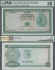 Timor: Banco Nacional Ultramarino 1000 Escudos 1968, P.30a, PMG 30 Very Fine with minor repairs but optically appears much better.
 [differenzbesteue...