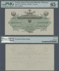 Turkey: ¼ Livre Turques AH1331 (1912), P.81 in almost perfect condition with a few minor spots at right border, PMG graded 654 Gem Uncirculated EPQ
 ...