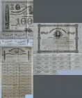 United States of America - Confederate States: Very nice set with 3 large size Confederate States Loans 1000 Dollars 1863, 1864, 1873. One with 59 cou...